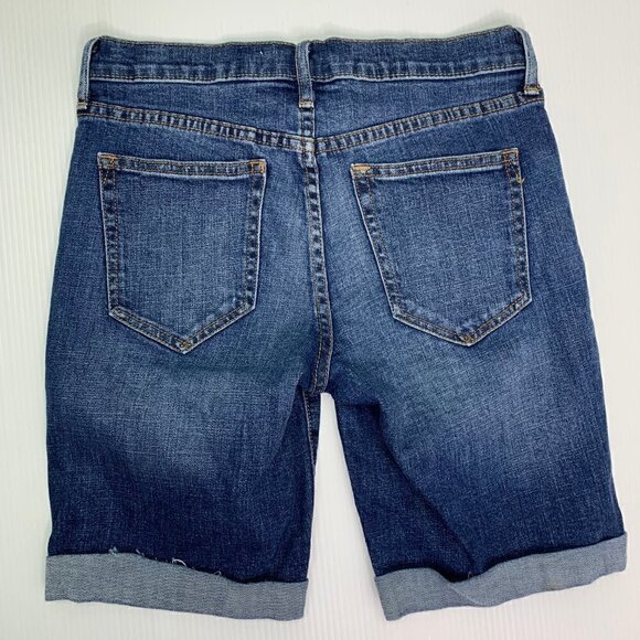 Gap 1969 Shorts Size 26 Blue Denim Bermuda Womens - Picture 5 of 5